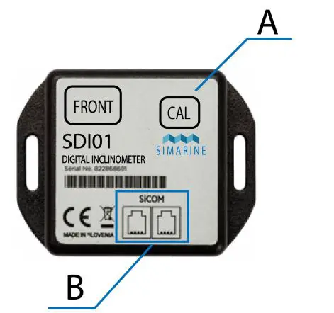 SIMARINE SDI01 High Resolution Digital Inclinomete fig2