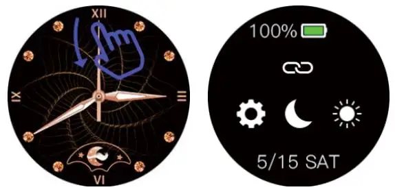 imilab W11L Smartwatch - Long press the side button to turn on the watch