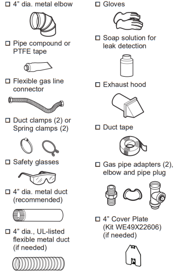 GE Appliances GTX33GASKWW Dryers - MATERIALS