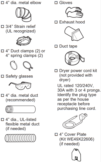 GE Appliances GTX33GASKWW Dryers - MATERIALS2