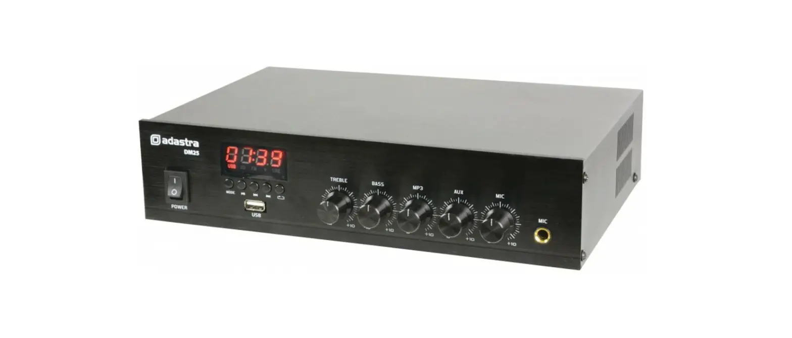 Adastra Dm25 Compact 100v Mixer-amplifiers User Manual
