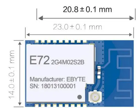 EBYTE E72-2G4M02S2B CC2640 2.4GHz BLE4.1 SMD Wireless Module User Manual - Brief Introduction