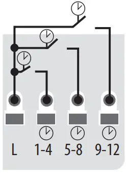 SALUS KL04NSB 24V Extension Module Wiring Centre - NSB function terminals 4
