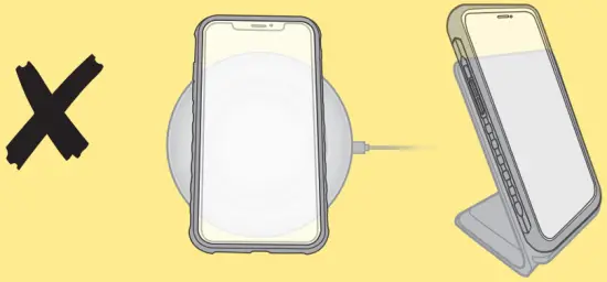 REMOVE RIDECASE FOR WIRELESS CHARGING