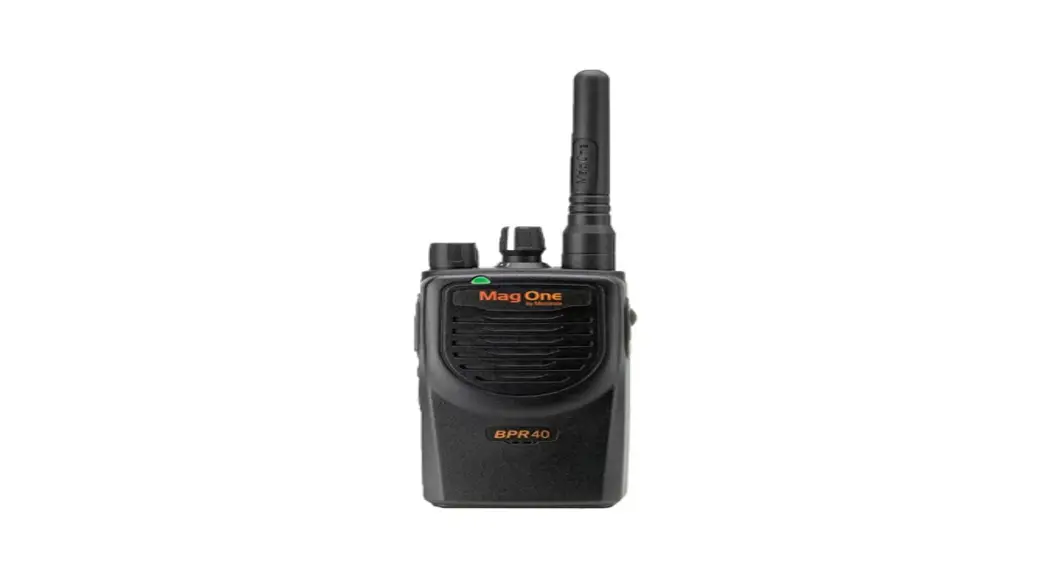 Motorola Mag One Bpr40 Portable Two-way Radio User Guide