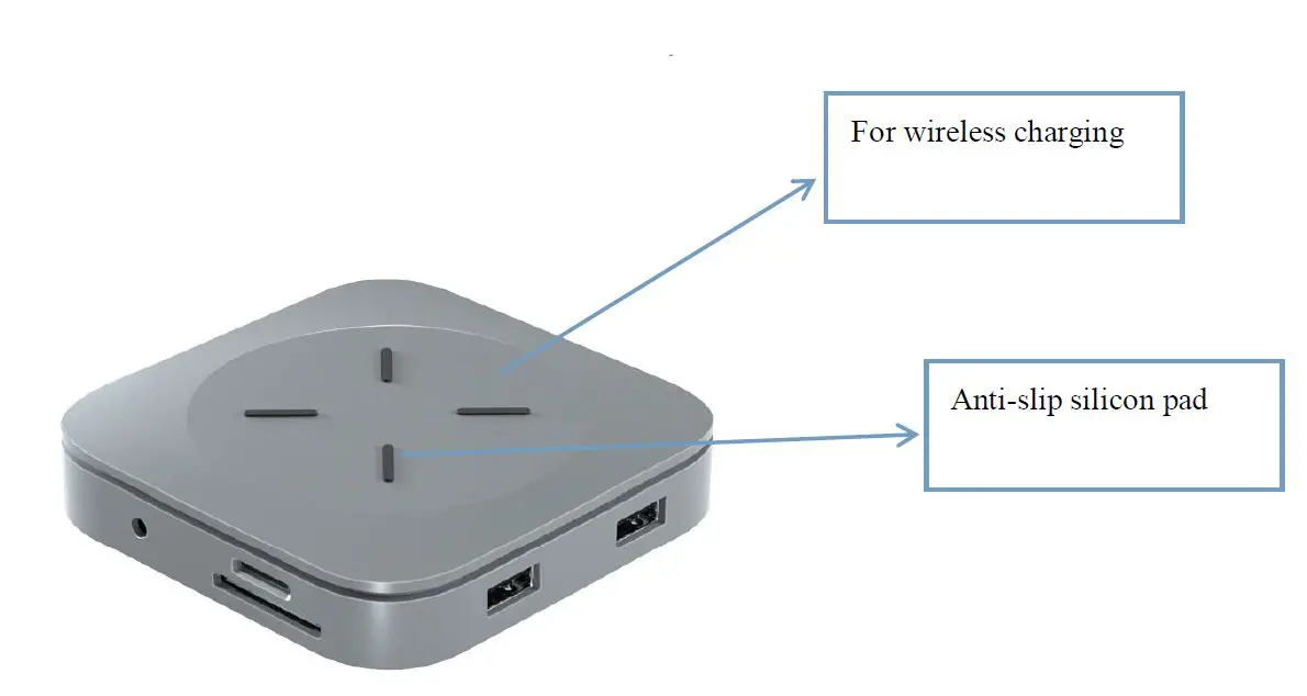 CE-LINK USB-AX2 Charging Adapter with Wireless Charging fig 2