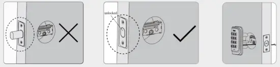 hugolog DE DOOR 16H 1162 Keyless Entry Door Lock - exterior