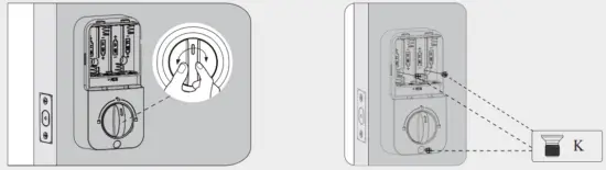 hugolog DE DOOR 16H 1162 Keyless Entry Door Lock - turnpiece