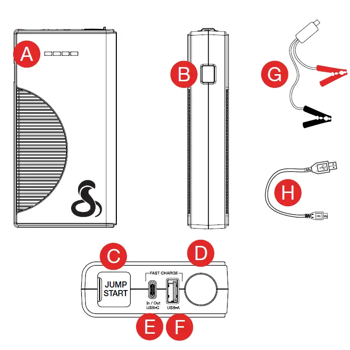 Cobra Compact 800A Jump Starterfig 1