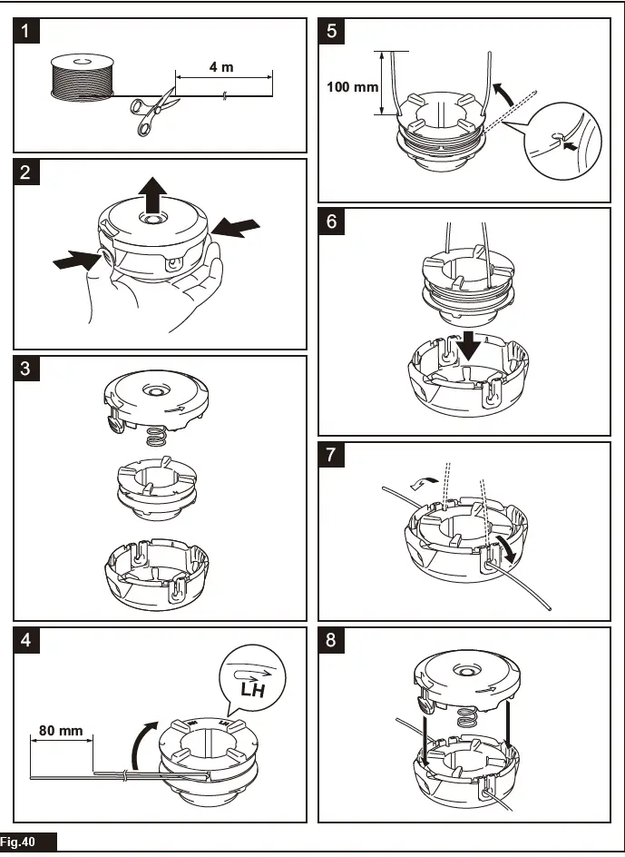 makita UR002G Cordless Grass Trimmer 08