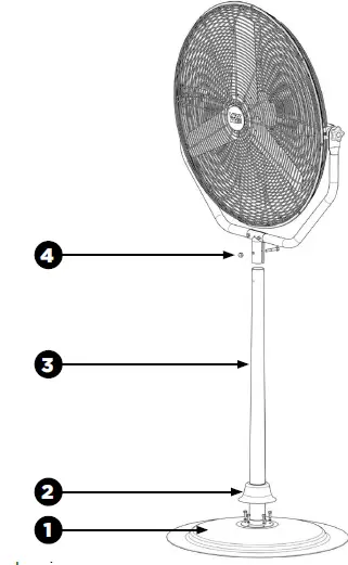 MAXX AIR HVPF 30 YOKE Pedestal Fan-fig-1