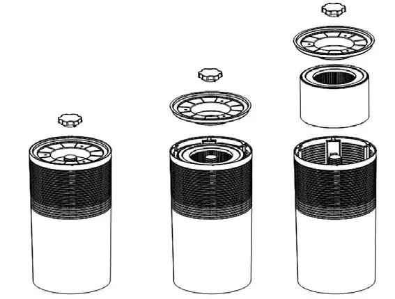 CANVAC CLR6420V Air Purifier - INSTALLING AND REMOVING FILTERS