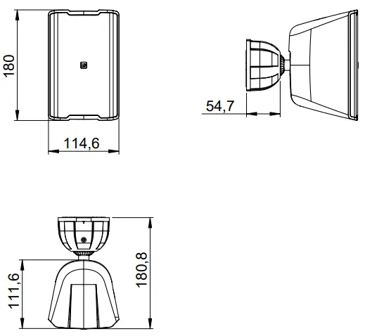 LD Systems LDDQOR3B W 2 WAY PASSIVE INDOORb OUTDOOR LOUDSPEAKER - FIG 4