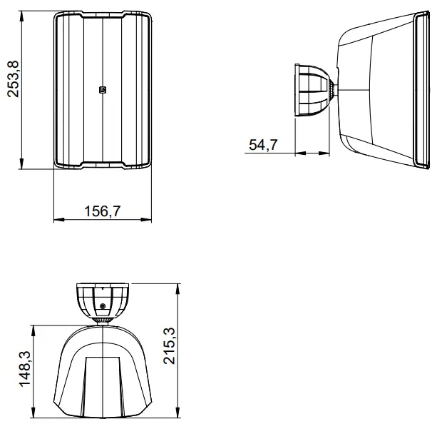 LD Systems LDDQOR3B W 2 WAY PASSIVE INDOORb OUTDOOR LOUDSPEAKER - FIG 5