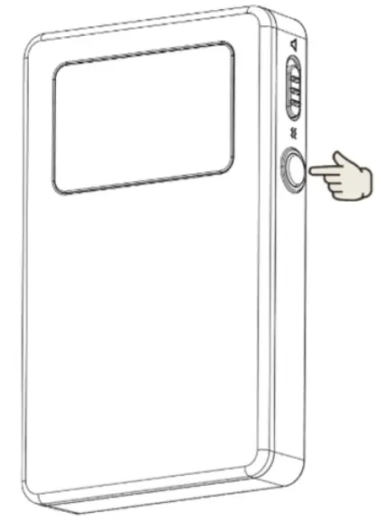 SoftBank Whiz Vacuum Cleaning Robot - button