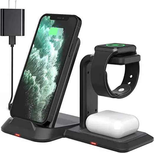ETECH USAN1018018 3 in 1 Wireless Charging Station