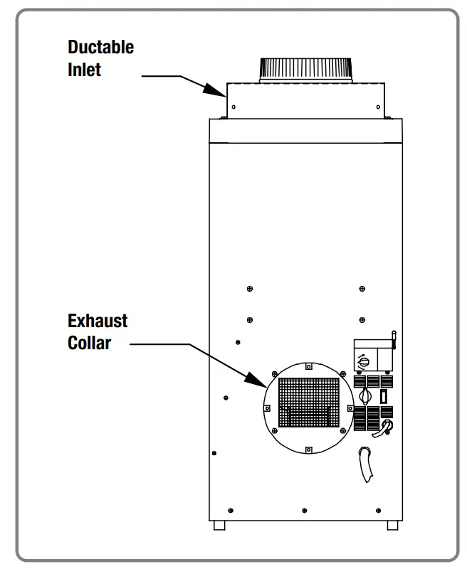 SANTA FE PH PSF EA Classic Basement Dehumidifier - Supply Air