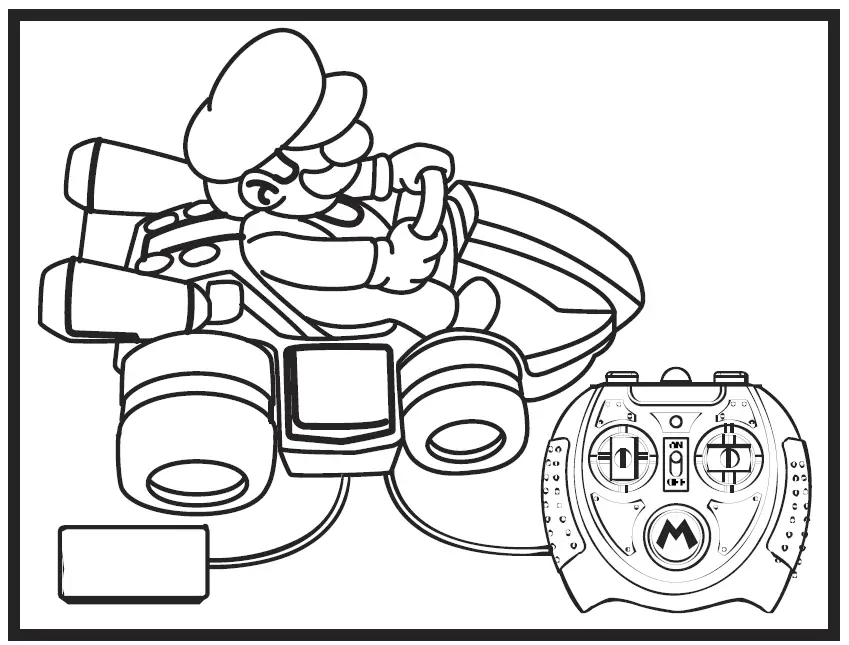 jakks PACIFIC 86905-PKC1-11L Super Mario Anti Gravity RC Racer 2