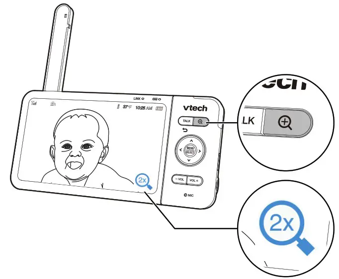 VTech VM818HD HD Video Baby Monitor - Basic operation 2