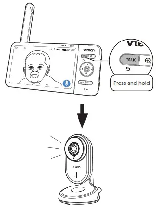 VTech VM818HD HD Video Baby Monitor - Basic operation 3