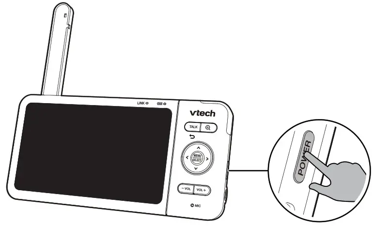 VTech VM818HD HD Video Baby Monitor - Basic operation 4