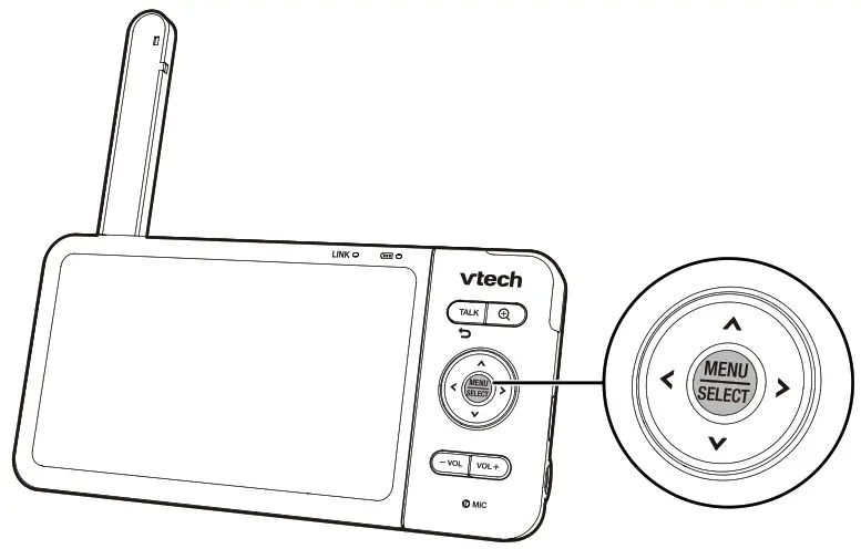 VTech VM818HD HD Video Baby Monitor - Basic operation 5
