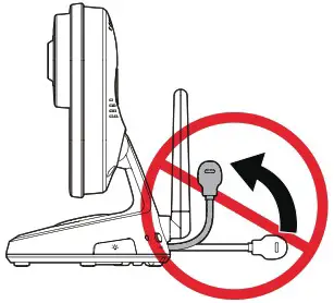 VTech VM818HD HD Video Baby Monitor - Connect the baby monitor 3