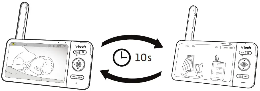 VTech VM818HD HD Video Baby Monitor - For pairing with VM81 2