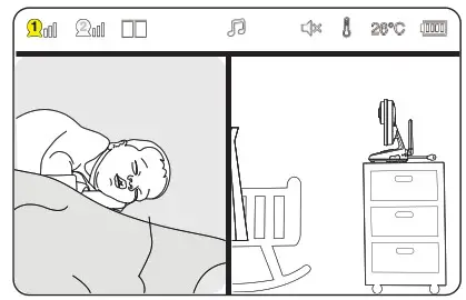 VTech VM818HD HD Video Baby Monitor - For pairing with VM81 3