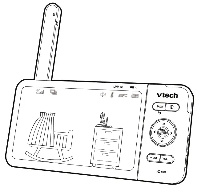 VTech VM818HD HD Video Baby Monitor - For pairing with VM81
