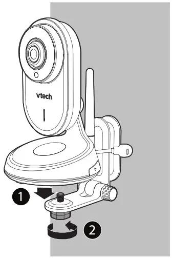 VTech VM818HD HD Video Baby Monitor - Mount the baby unit on dry wall 3