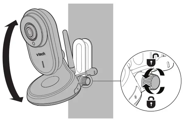 VTech VM818HD HD Video Baby Monitor - Mount the baby unit on dry wall 7