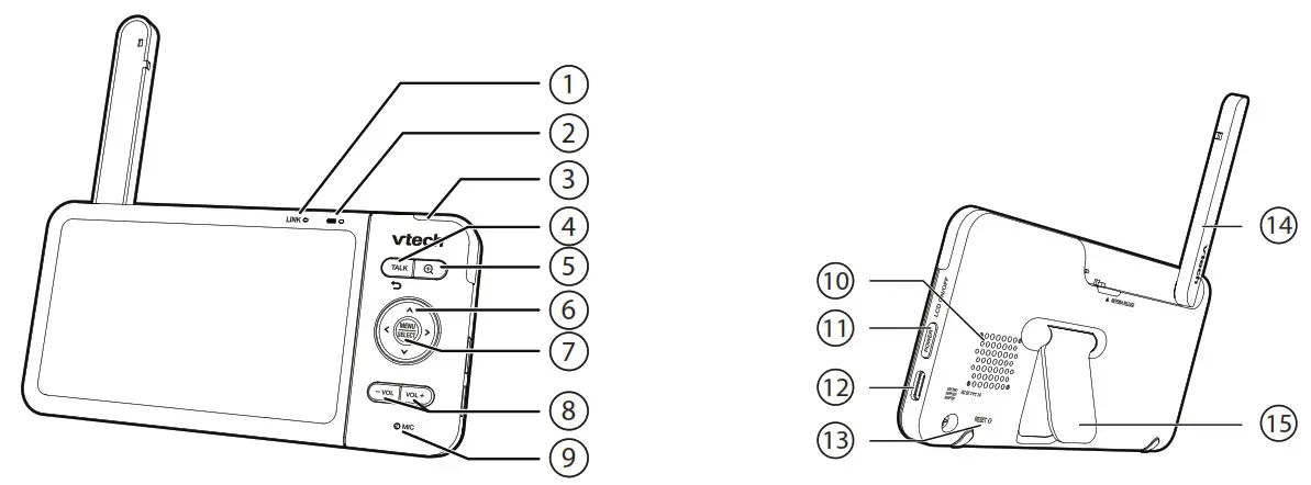 VTech VM818HD HD Video Baby Monitor - Overview