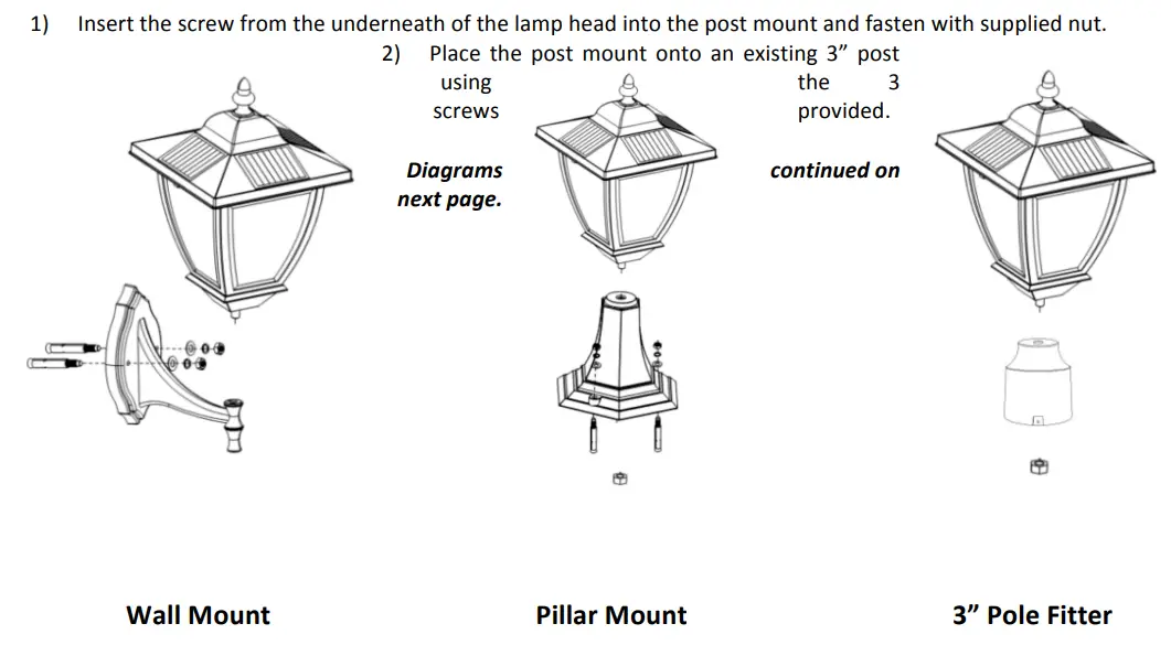 NaturePower BAYPORT Solar Powered Lamp- 8