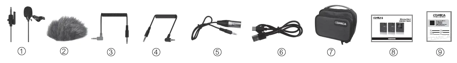 COMICA U2 BOOMX-U Broadcasting-Level Multi-Functional Mini UHF Wireless Microphone fig 3