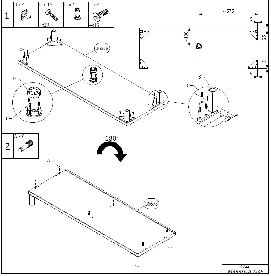 DEDEMAN-Marbella-2K4F-Wood-Sideboard-with-Oak-Drawers-fig5