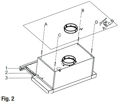 GRUNDIG GDT 2561 X Kitchen Cooker Hood - Installation of appliance 3