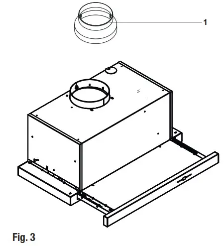 GRUNDIG GDT 2561 X Kitchen Cooker Hood - Installation of appliance 4