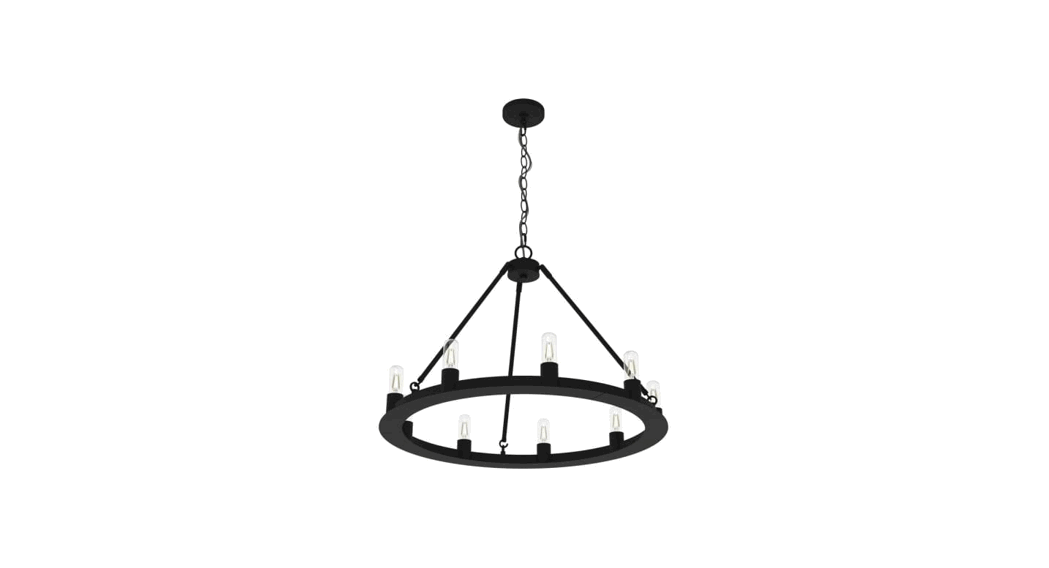 Hunter 19030 Saddlewood 6 Light Chandelier Instruction Manual
