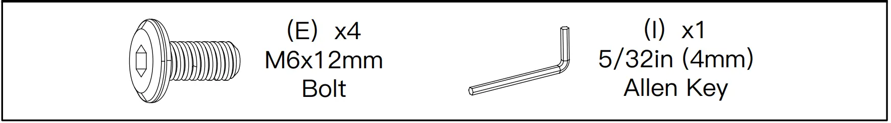 Supplied Hardware for Step 2