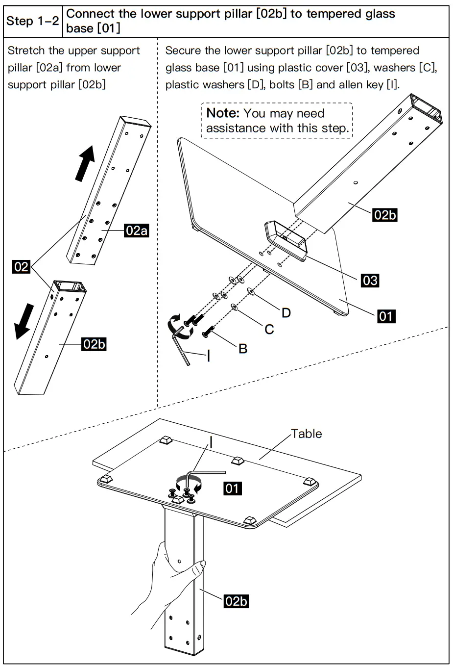 Step 1 Assemble the Base