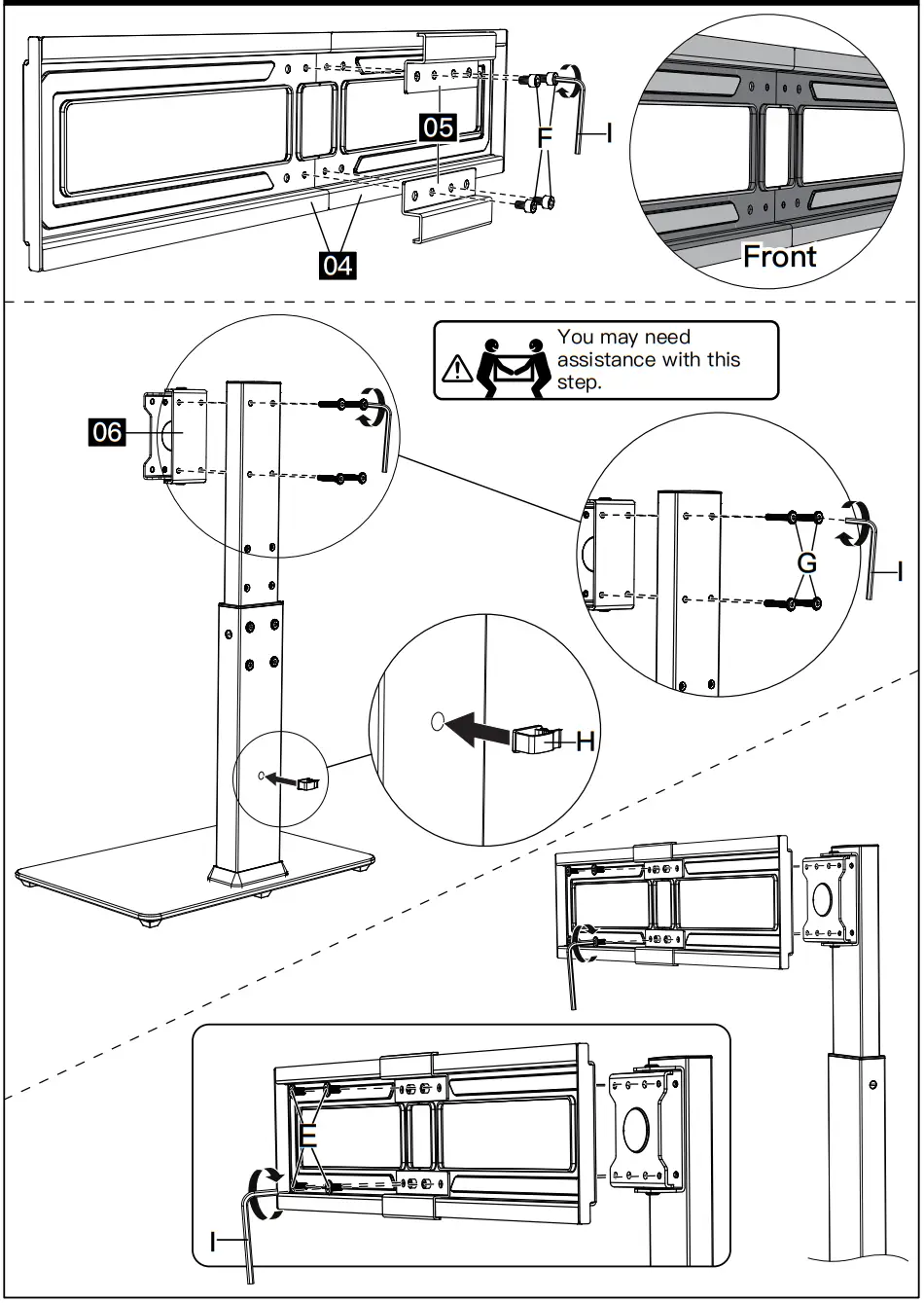 Step 3 Assemble the TV Plate