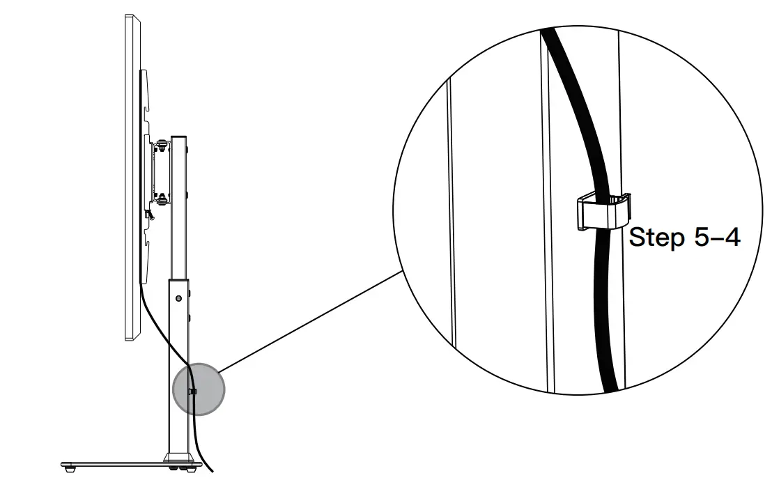 Step 5 Attach TV to the TV Plate and Manage the Wires