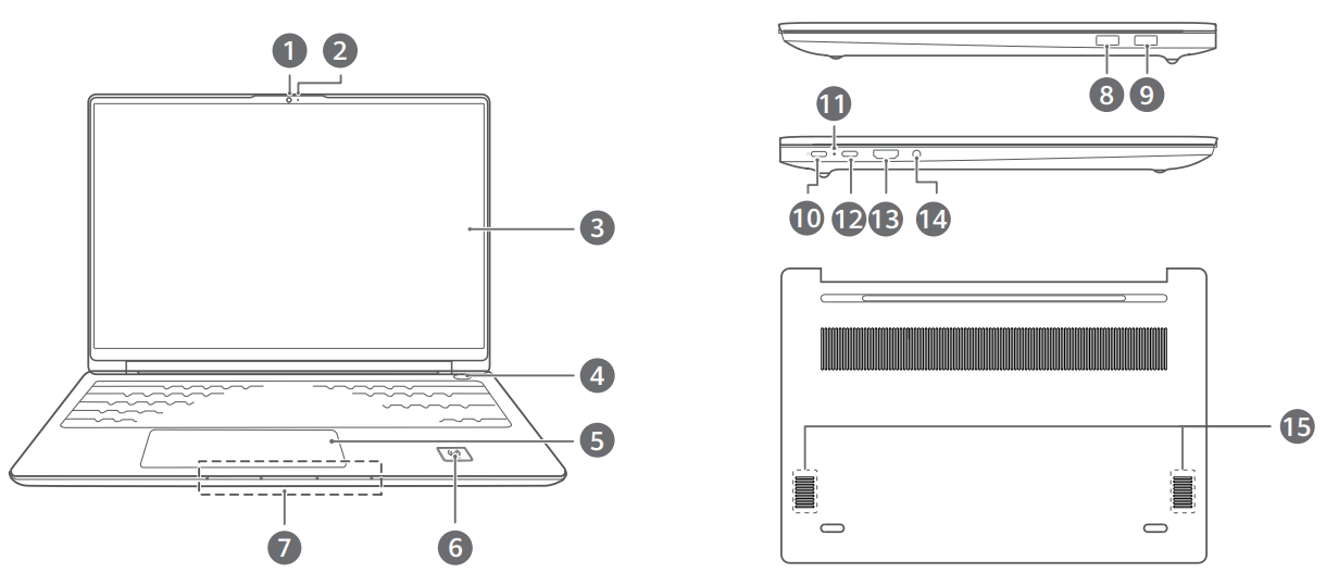 HUAWEI D-16 MateBook Laptop -