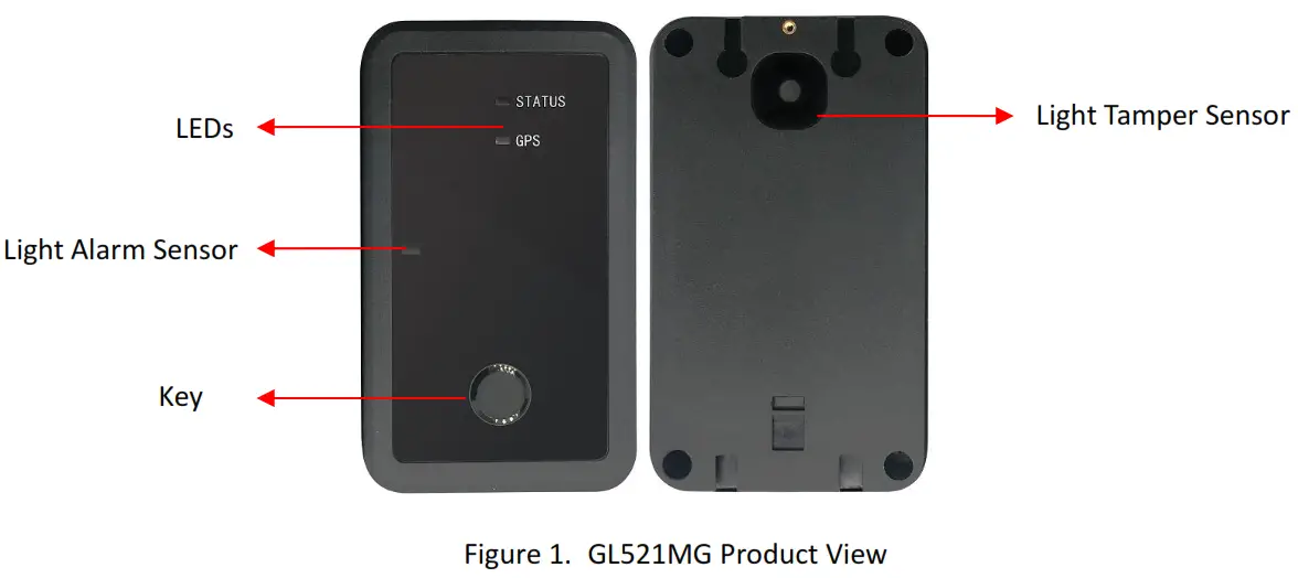 Queclink GL521MG LTE Standby Tracker with Wireless Charging - fig 1
