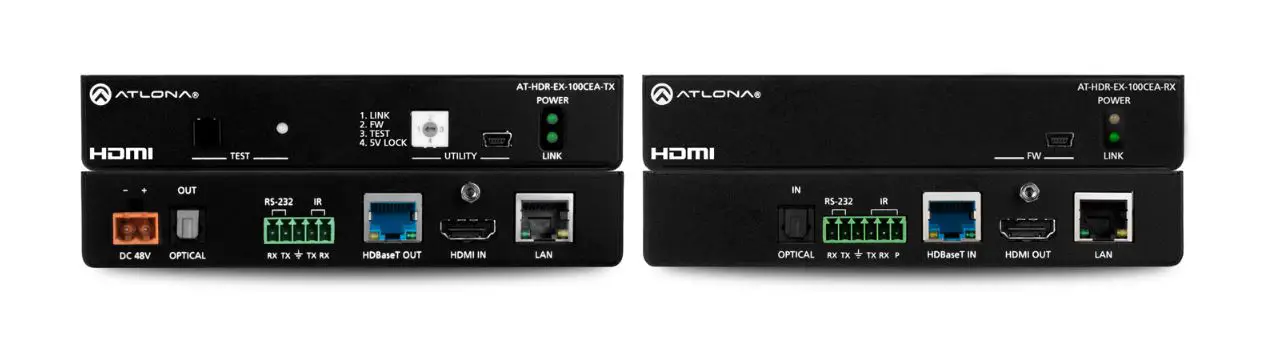 Atlona At-hdr-ex-100cea-kit 4k Hdr Hdmi Over 100 M Hdbaset Tx Rx With Ethernet Installation Guide Atlona At-hdr-ex-100cea-kit 4k Hdr Hdmi Over 100 M Hdbaset Tx Rx With Ethernet Installation Guide