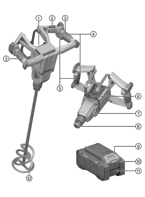 HILTI NMX 622 Cordless Paddle Mixer 1
