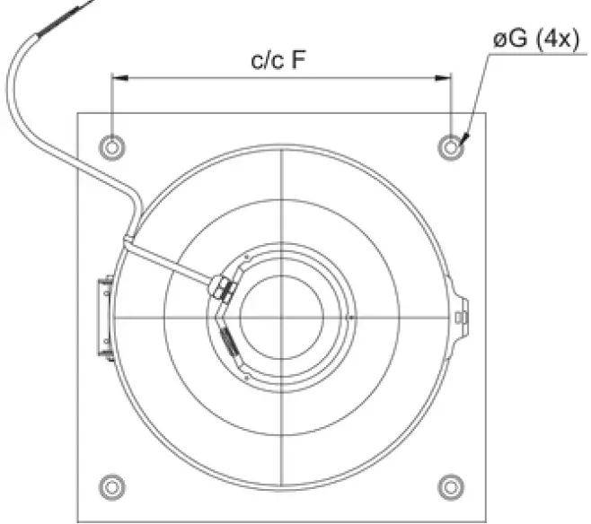 systemair TFSK 315 Black Roof Fans Direct Driven 03