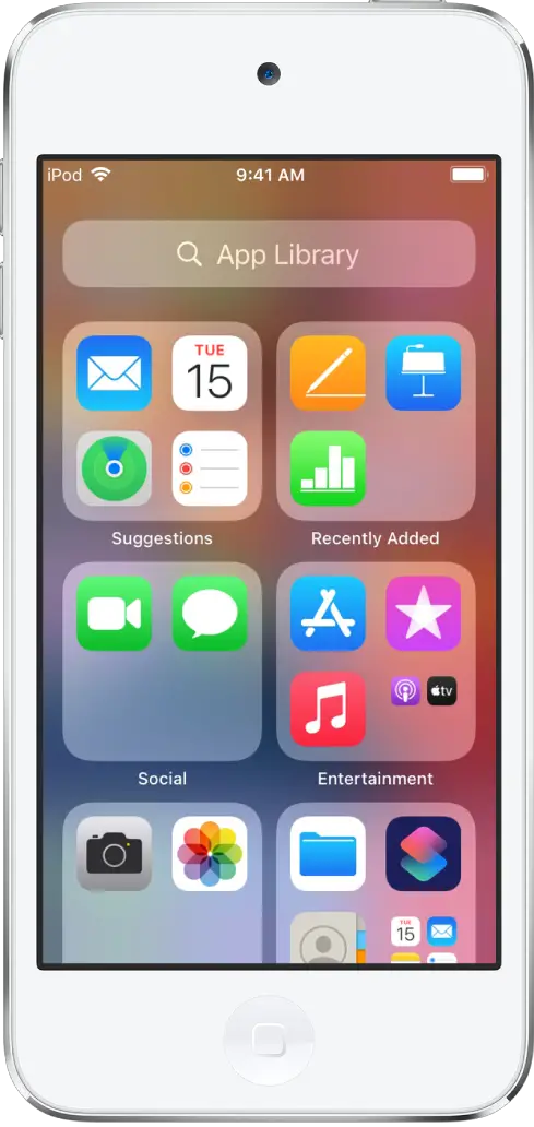 The App Library screen.