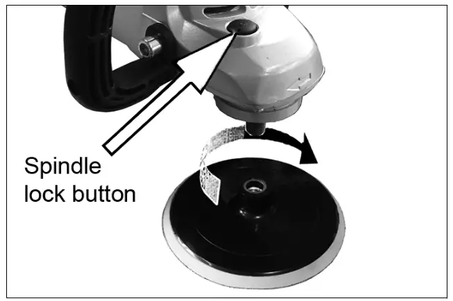 Clarke CON180 180mm Sander or Polisher - FITTING THE BACKING PAD